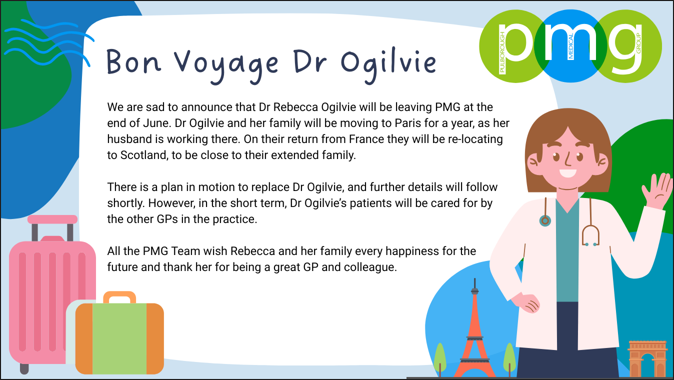 Dr Olgilvie Leaving Dr Olgilvie Leaving